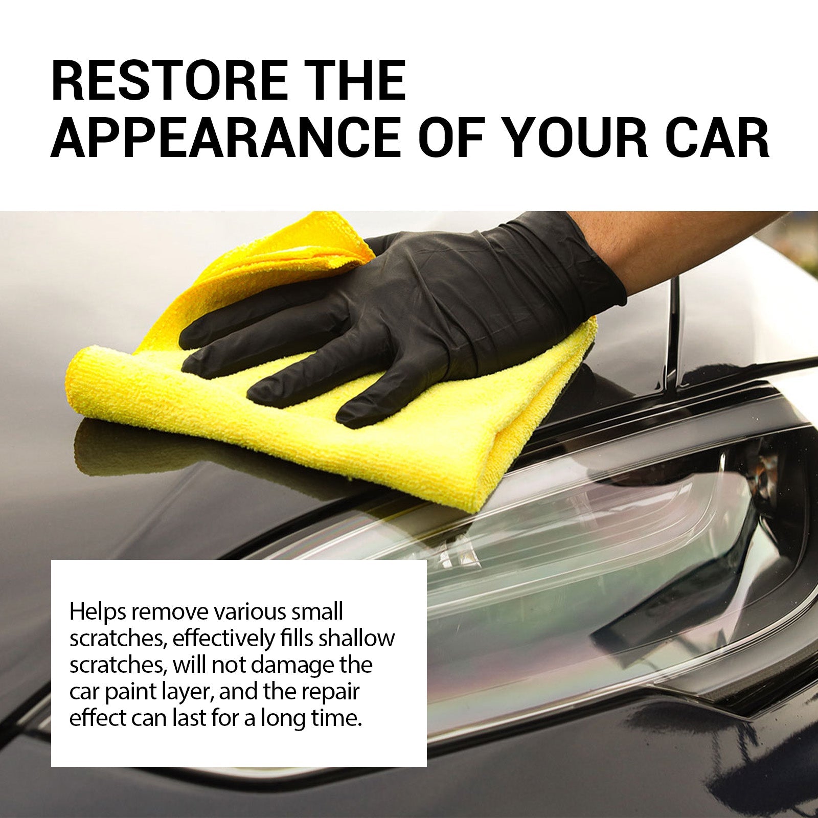 Scratch Removal Wax, Car Repair Care Paint Maintenance Refurbished Clean And Brightening Car Scratch Repair Cream